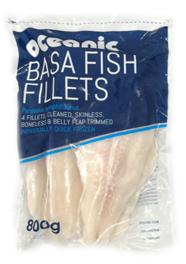 Fish Basa Skinless Fillets 800g