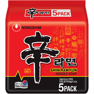 Noodles Nongshim Shin Ramyun 5 Pack